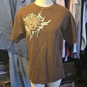 Stylish Brown Graphic Tee for Men